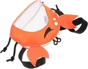 Kisangel Crab Beach Bag Mesh Beach Toy Bag Beach Tote Seashell Bag Mesh Shell Bag Sea Shell Bags Beach Toy Bags Girl Toys Mesh Beach Bags Polyester Mesh + Oxford Cloth Orange