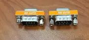 2-PACK DB9 Mini NULL MODEM Female/Female Data Transfer Adapter/Gender Changer