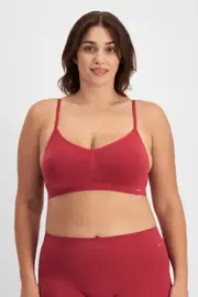 Jockey Skimmies® Micro Padded Crop Bra - Phase, Size: 8-10, Silk