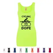 Cycling Is Dope Funny Ladies Bicycle Fixie Bikes LOL Womens Tank Tops