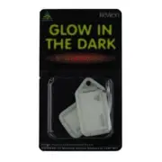 KEVRON ID43 Glow In The Dark Plastic Click Key Ring Tags-FREE POST In Aust.