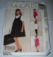 WOMENS UNCUT MCCALLS 8122 Sewing Pattern MATERNITY DRESS TOP PANTS SIZE 12 14
