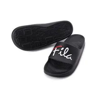 【FILA】FILA 男女款戶外防水黑色拖鞋 KAORACER 4S326W001