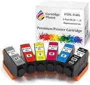 Cartridge Planet 6 Pack (1BK,1C,1M,1Y,1GY,1R) Compatible Ink for Epson 312XL 314XL for Epson Expression Photo HD XP-15000
