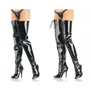 Pleaser Dominatrix Wide Crotch Stiletto Heel Boots Adult Women Seduce40Xx