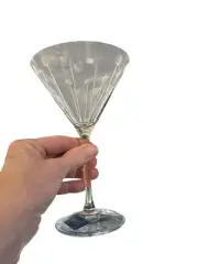 Mikasa Cheers Martini Glasses Etched Set of 4 7.5" 10 ounces Made in France
