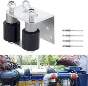 13-04401 Lower Roller Bracket Kit with Rollers and Hardware Compatible with Peterbilt 379, Replace 13-04401M002 13-03593 13-04413SPL 13-04467 (Left Driver Side)