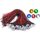 10PCS 3mm Pre Wired DC 5V-12V Micro LED Lights Emitting Diodes Mini Bulbs Lamp