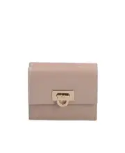 GANCINI horse-bit buckle purse One size Nude