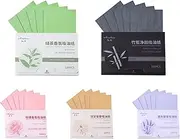 500 Pcs Oil Blotting Sheets Blotting Paper for Oily Skin Oil Absorbing Sheets Oil Control Film Oil Absorbing Tissues,for Absorbency Removal of Facial Oil,Sebum,Grease (5 Colors)