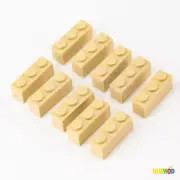 Lot of 10 Genuine LEGO Tan (Brick Yellow) 1x3 3622 Building Bricks Blocks Parts