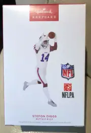 2024 Hallmark Christmas Ornament Stefon Diggs Buffalo Bills Football
