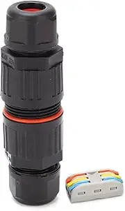 NDNCZDHC Wire Connector IP68 Waterproof PA66 Flame Retardant Wire To Wire Lamp Accessories CDF-200/3(PCT2-3)