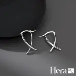 【HERA 赫拉】高級感線條交叉耳環 H112101801(耳環)