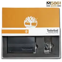 在飛比找松果購物優惠-【Timberland】男皮夾 短夾 簡式卡夾+鑰匙圈套組 