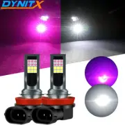 DYNITX Dual Color Strobe Flash LED H8 Cornering Light Bulb Replacement Upgrade (for: Honda Civic)