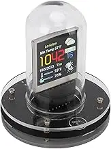 Nixie Tube Clock, 1.54 Inch Screen Desktop Digital Clock, WiFi Connect, Update Date Time Weather Smart Clock for Decorating Rooms and Desks