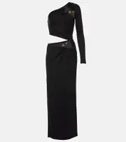 [Christopher Esber] Christopher Esber Embellished cutout maxi dress AU 14 black