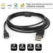 10FT USB 2.0 A-Male to Micro B Cable Fast Charging Cord High Speed Durable Cable