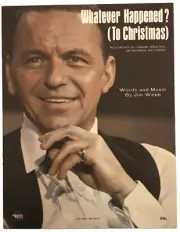 1968 Christmas WHATEVER HAPPENED TO Frank Sinatra sheet music santa claus kris