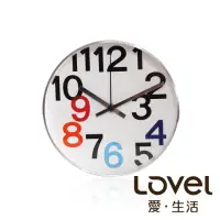 在飛比找momo購物網優惠-【LOVEL】20cm時尚簡約風格鋁框壁鐘/掛鐘-個性數字B