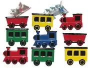 TRAIN MIX BRADS Travel Toys Boys Railroad Scrapbooking Card Making Stamping