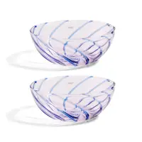 在飛比找PChome24h購物優惠-【WUZ屋子】丹麥HAY 旋轉耐熱玻璃碗(2入)-藍