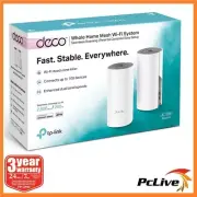 NEW TP-Link Deco E4 2 pack AC1200 Whole Home Mesh WiFi Wireless Extender Router