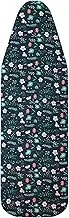 Pottwal Ironing Board Cover, 15x54 Inch Standard Ironing Board Cover, Elastic Edge, Hook and Loop Fastener Strap, Full Size Scorch Resistant Padding, Flowers