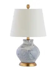 JONATHAN Y Designs Holly 20.5in Marbleized Ceramic LED Table Lamp NoSize NoColor