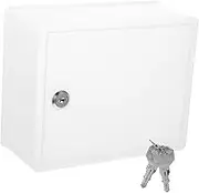 Tofficu 1Set Wall Mounted Milk Box with Lock Outdoor Mailbox Milk Container Space Saving Lightweight Design for Daily Supplies Durable Material for Milk Bottles Mails