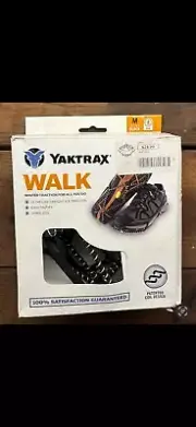 Yaktrax Walk Winter Traction Cleats for Snow and Ice Black Size Open Box Medium