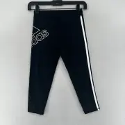 Adidas Girls Leggings Pants Size Medium 10-12 Black AK4662