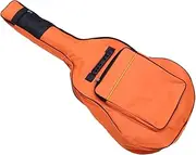 ibasenice Musical Folk Acoustic Guitar Bag Oxford Cloth Double Straps Backpack Style