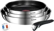 Tefal Ingenio Induction Emotion Frying Pan Set 22 24 28cm Stainless Steel 4 Piec