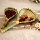 Bamboo Braided Rice Colander Green Bamboo Fruit Basket Draining Bamboo Basket