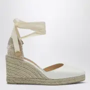 [Castañer] Joyce white espadrilles in satin 39 IT White
