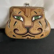 Brighton Brown Leather Huntress Pouch Purse Dark Honey 7" x 5" NWT