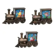 Lighted Christmas Train Snow Globe Lantern Decor, Battery Operated Lantern Decor