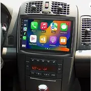 10Inch Car Stereo w/Carplay Android Auto for Cadillac CTS 2003-2007, Touch Screen Double Din Car Stereo w/GPS Navigation BT AHD Backup Camera Mic