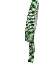 qiipii 3 Yards Emerald Green Self Adhesive Rhinestone Strips K9 Glass Crytal Diamond Dark Green Bling Glitter Rhinestones Ribbon Sticker Bling Wrap Roll for Crafts DIY Arts Crafting Car Phone Decor