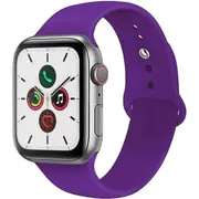 NewBee WAT-NB-38PRG2 Compatible For Apple Watch Band 38/40/41mm Soft Silicone Sport Strap - Purple