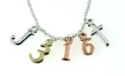 4031466 John 3:16 Initials Necklace Scripture Verse For God So Loved The Worl...