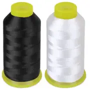 2 Roll Polyester Thread, Heavy Duty Thread, 1500Yard/Reel 210D/3 Nylon Thread...