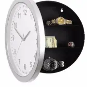 Clock Safe Hidden Wall Secret Jewelry Security Money Compartment Stash Box US