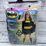 Batgirl Reflective Halloween Costume Girl 10-12 Bat Man Super Heroes DC New Open