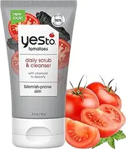 YES TO Tomatoes I Clear Skin Detoxifying Charcoal Deep Cleansing Scrub 3.5 Oz I All Skin Types I Deep Clean & Purify Skin I Vegan I 96% Natural Ingredients, 103.5 ml (1023805)
