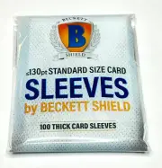 100 BECKETT SHIELD ULTRA SOFT THICK SLEEVES PRO BASEBALL MAGIC POKEMON 130pt+