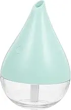 CONGARTENO Small Humidifier for Home Car Mini Humidifier Mute Water Drop Design Green 250ml Lightweight