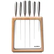 Global Hashira Maple 7pc Knife Block Set 7 Piece